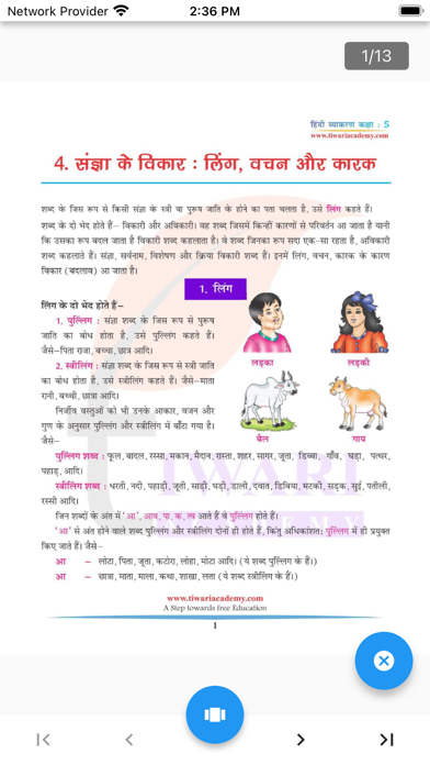 Class 5 Hindi Grammar Vyakaran Screenshot