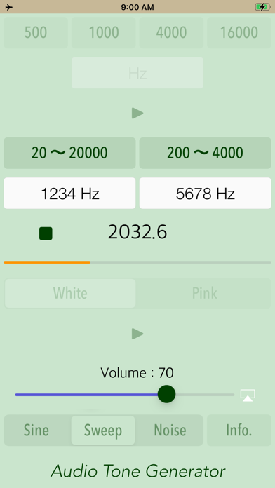 Audio Tone Generator Lite Screenshot