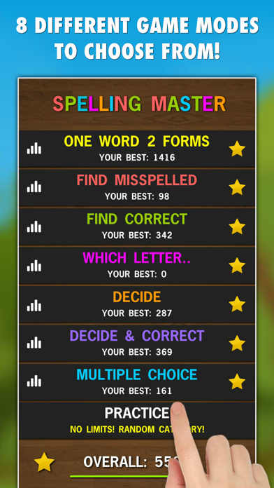 Spelling Master Game Screenshot