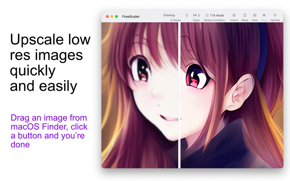 #1. FreeScaler (macOS) Podle: Davide Feroldi