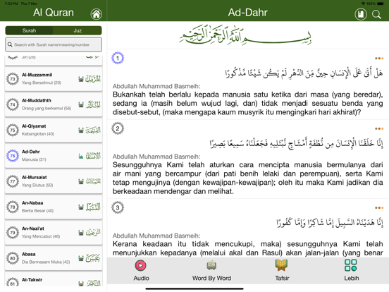 Screenshot #6 pour Quran Bahasa Melayu
