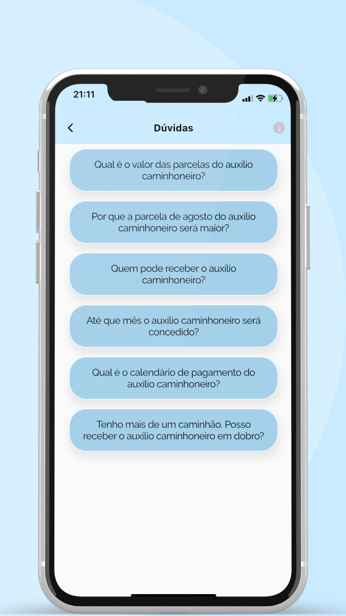 Datas Auxílio Caminhoneiro