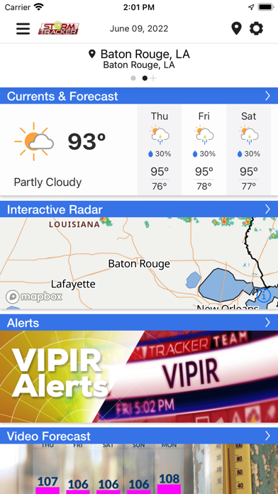 WGMB WVLA Louisiana1st Weather Screenshot