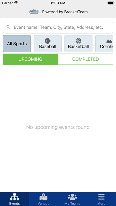 Marquee Sports and Events Screenshot