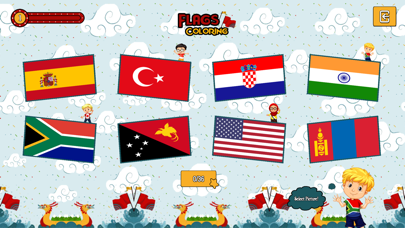 Flag Coloring Screenshot