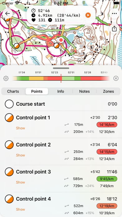 Control Orienteering Analysis Screenshot