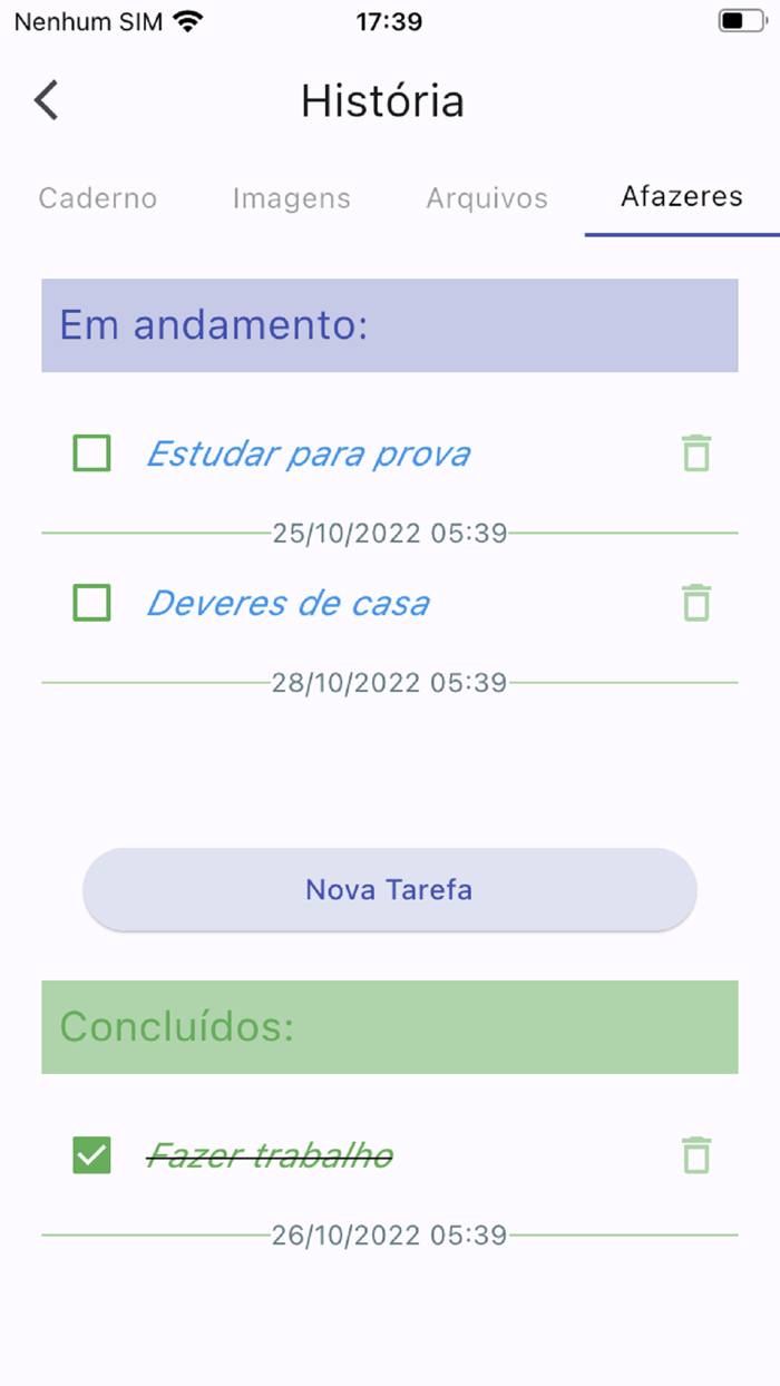 Caderno de 20 Matérias