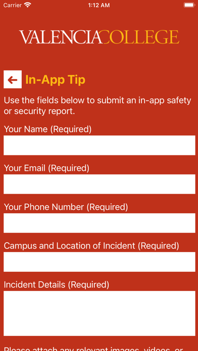 Valencia College Safety Screenshot