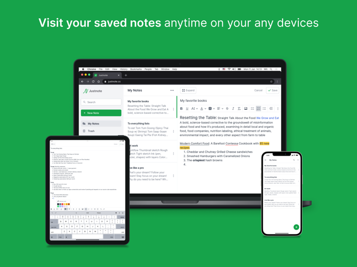 Justnote - Note Taking App