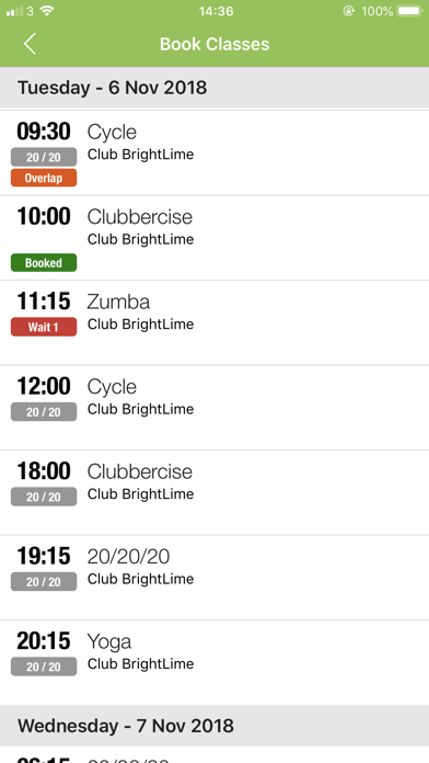 BrightLime Health and Fitness Screenshot