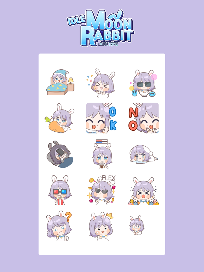 Idle MoonRabbit Sticker