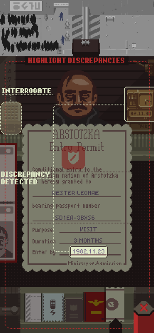 ‎Papers, Please Screenshot