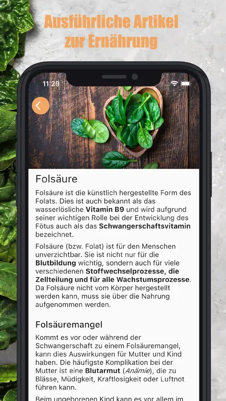 MIMBA Ernährung für Schwangere screenshot 6 of 6
