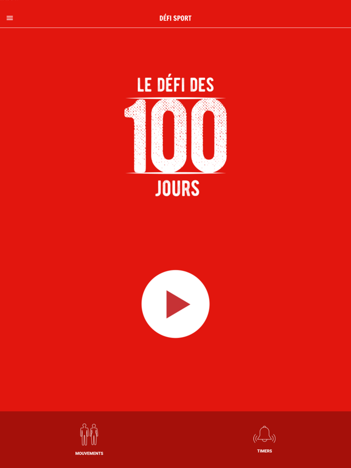 Défi des 100 jours SPORT