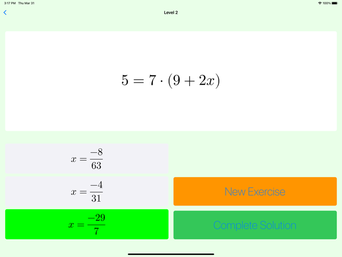 Linear Equations Tutor