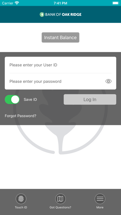 Bank of Oak Ridge Mobile Screenshot