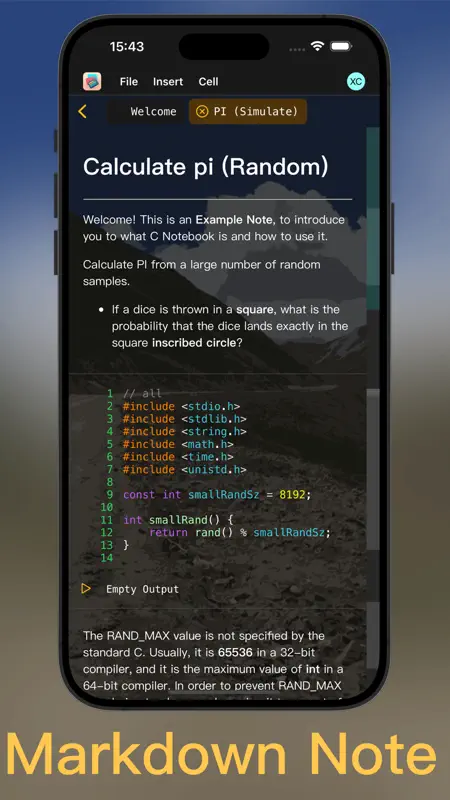 C Notebook screenshot 4 of 5