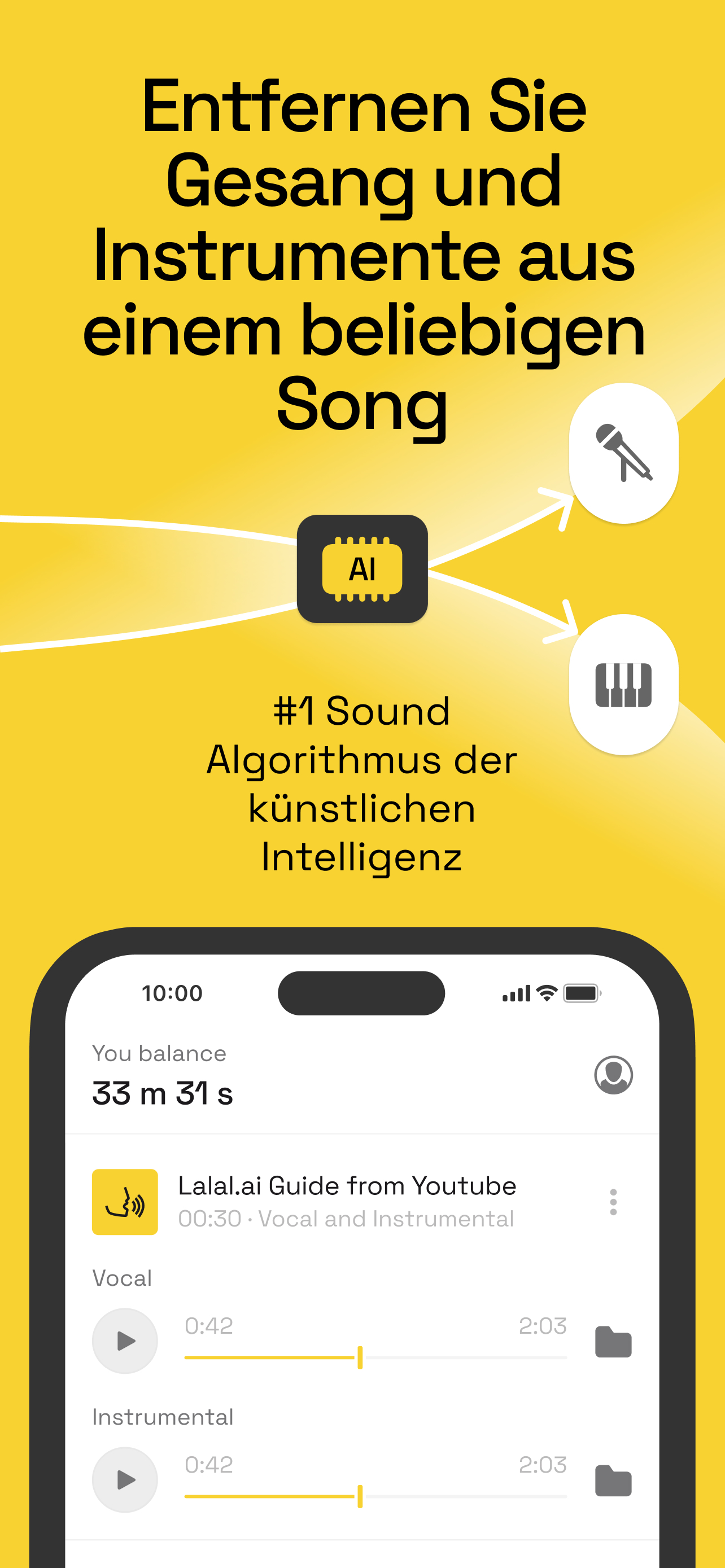 Vocal Remover&Lärmreduzierung