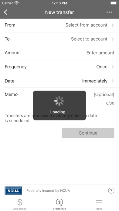 Weatherhead FCU Mobile Banking Screenshot