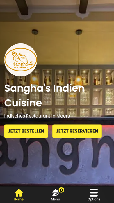 Sangha's Indien Cuisine Screenshot