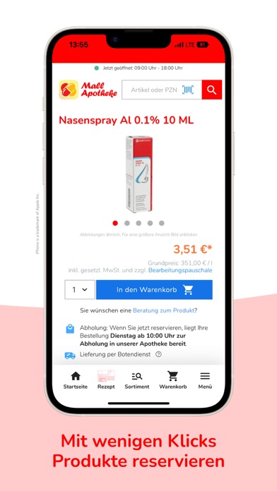 Mall Apotheke Krefeld Screenshot