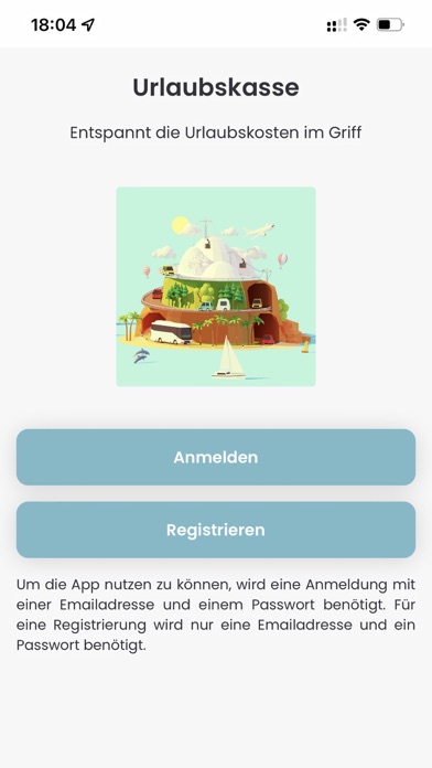 Urlaubs-Kasse Screenshot