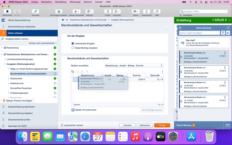 WISO Steuer 2023 Screenshot
