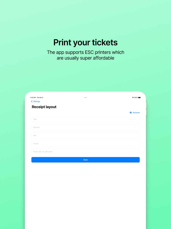 Restaurant POS system