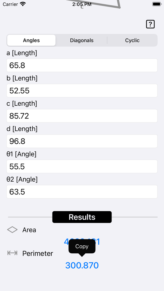 #8. Quadrilateral Calculator (iOS) By: Heng Jia Liang