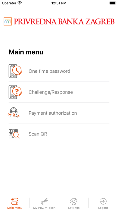 PBZ mToken Screenshot