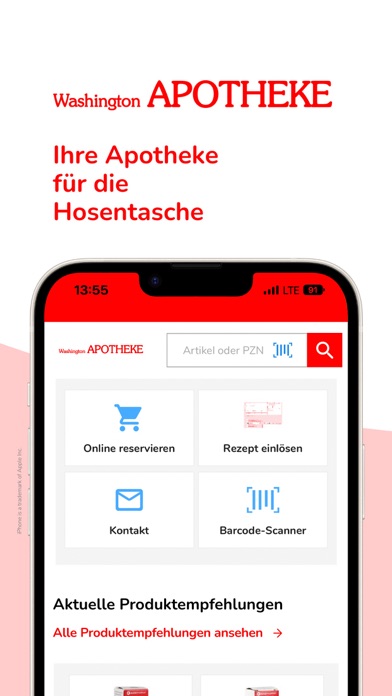 Washington Apotheke Hamburg Screenshot