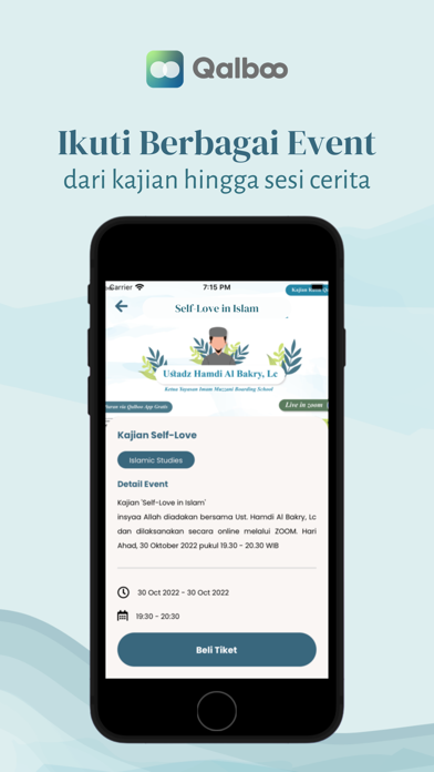 Qalboo: Islamic Wellbeing App Screenshot