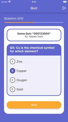 Game screenshot Najeeb Test Maker apk
