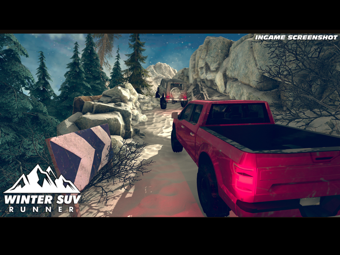 Winter SUV Mountains Runner