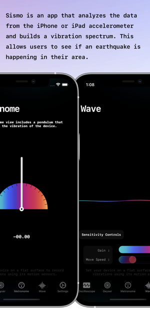 ‎Sismo: Vibration Meter & Alert Screenshot