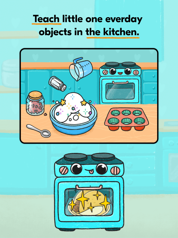 Kids Cooking Kitchen Baby Game iPad screenshot 5 - Education app