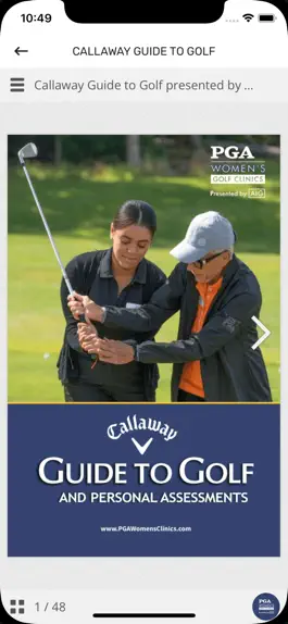 Game screenshot PGA Women's Clinics apk