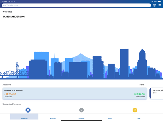 Community Healthcare FCU iPad screenshot 2 - Finance app