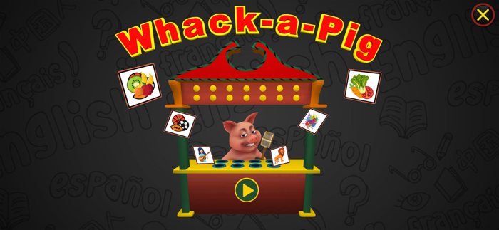 Whack A Pig French Vocab Game