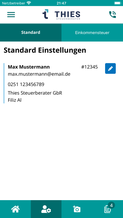 Screenshot #2 pour Steuerberater Thies