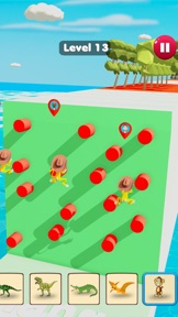 Dino Transform Smash Rush Run screenshot
