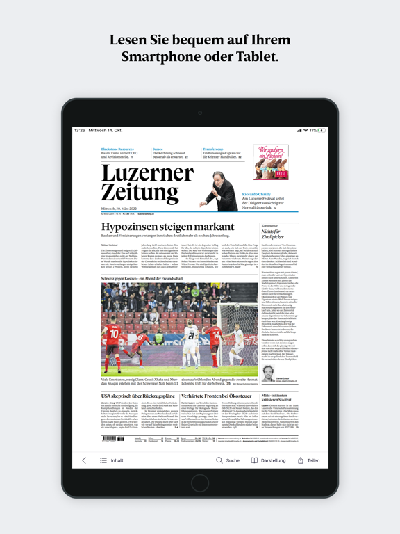 Screenshot #4 pour Luzerner Zeitung E-Paper