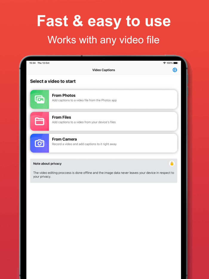 Video Captions - Text on video