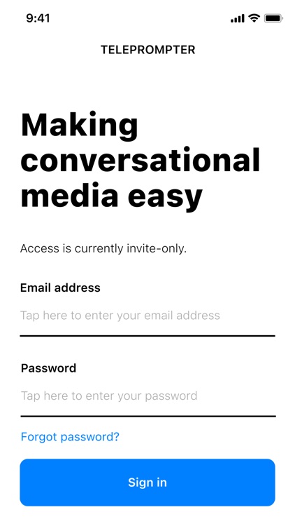 Forever Teleprompter