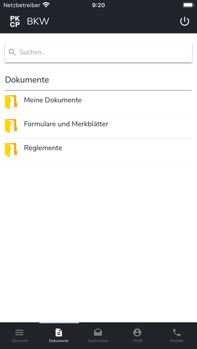 Pensionskasse BKW Screenshot