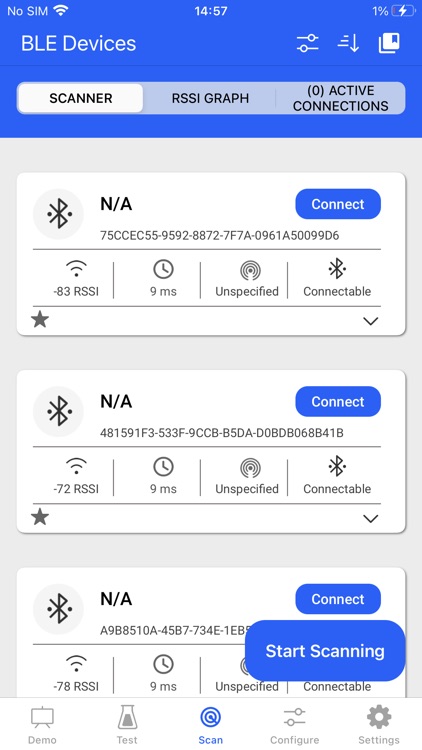 EFR Connect BLE Mobile App
