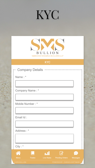 SMS BULLION Screenshot