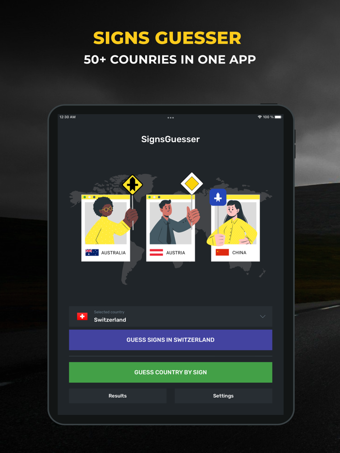 SignsGuesser - road signs quiz