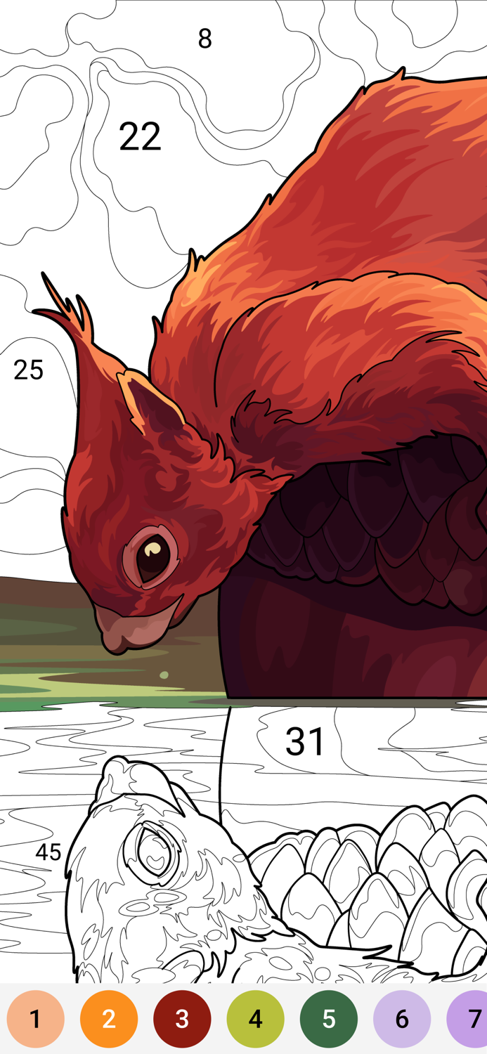 Happy Canvas Color by Number