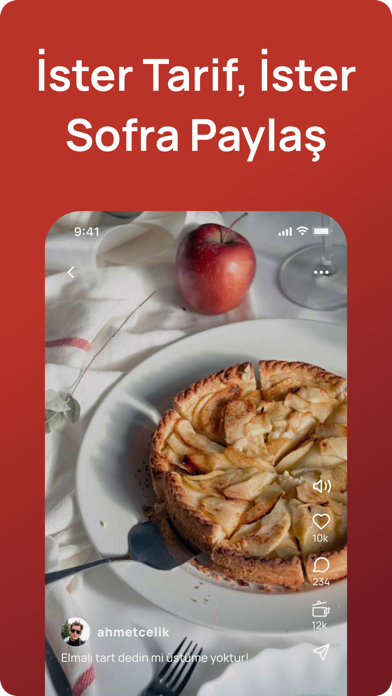 tarifist: yemek sosyal medyası Screenshot